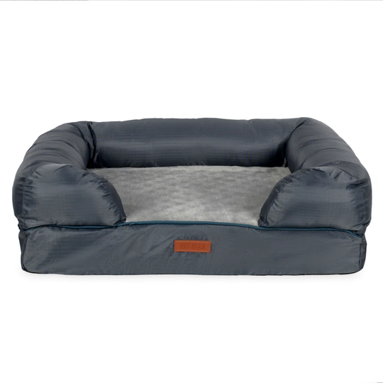 Deschamps Bolster Cushion In Gray