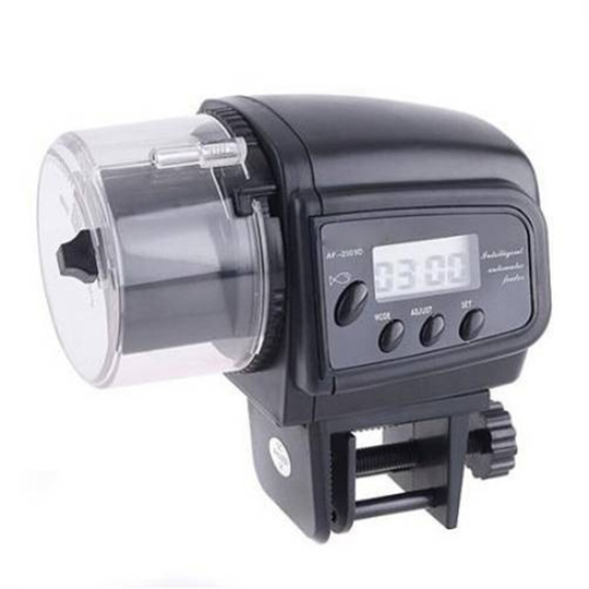 Automatic Fish Feeder Aquarium Fish Tank Auto Feeders Timer Function Pet Feeding Dispenser LCD Indicates