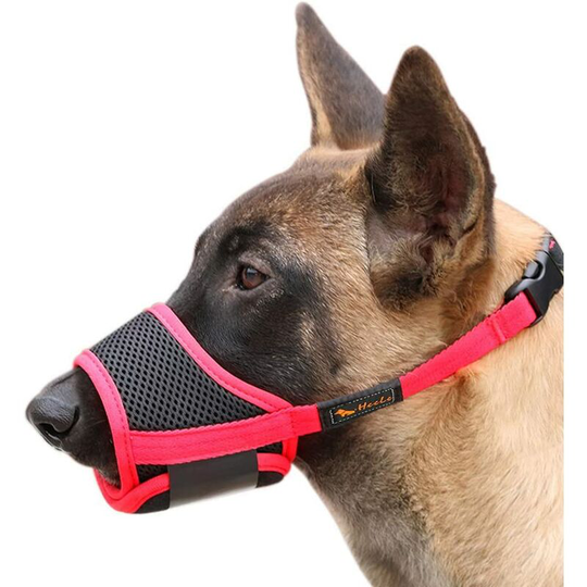 Dog Muzzle Adjustable Soft Nylon Dog Muzzle, Anti Bark Anti Bite Muzzle, Trainer For Medium Pets And Small Dogs Muzzle, s, Black