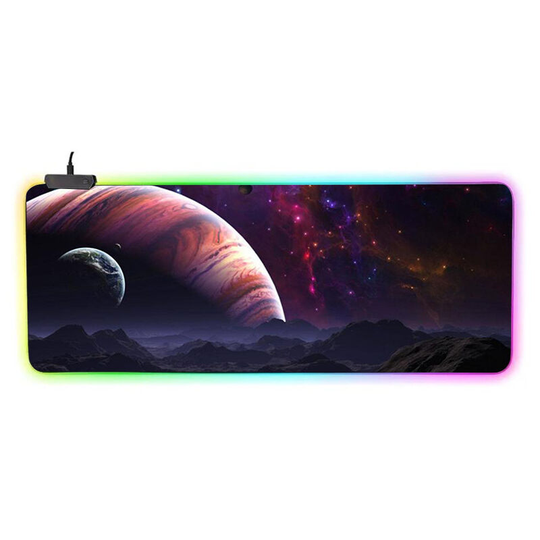 Rgb Gaming Mouse Pad Oversized led Luminous Mouse Pad xxl xl 800x300x4mm for Keyboard Mouse Computer pc Mouse Pad Starry Sky