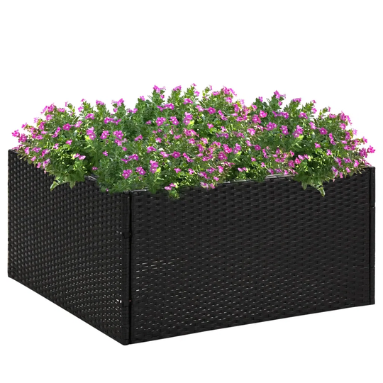 Dakota Fields Garden Planter Poly Rattan