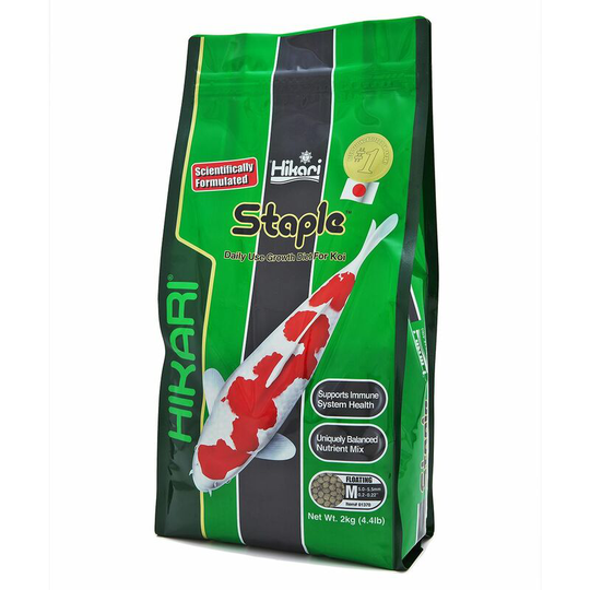 Hikari - 2kg Staple Pellet (medium) Koi Fish Daily Diet