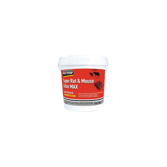 Pest-Stop Systems PSWB03 Super Rat & Mouse Killer MAX Wax Blocks