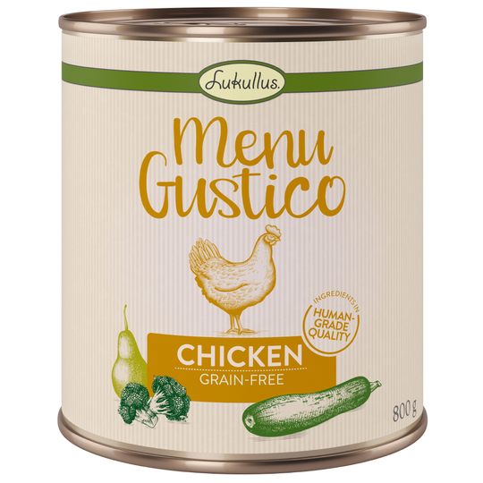 Lukullus Menu Gustico Chicken - Grain-free - 6 x 800g