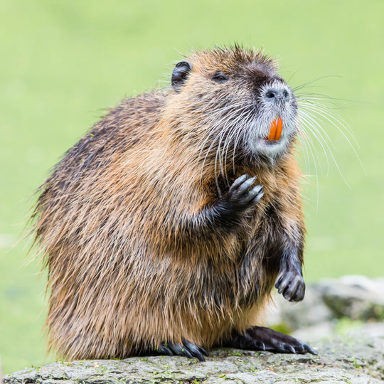 Myocastor Coypus Single Mammal - Wrapped Canvas Photograph