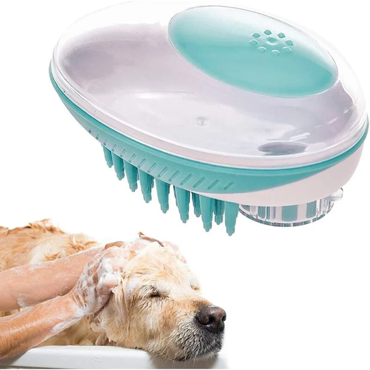 Dog Bath Brush, Pet Bath Massage Brush, for Shampooing and Massaging Short-Long-Haired Cats and Dogs