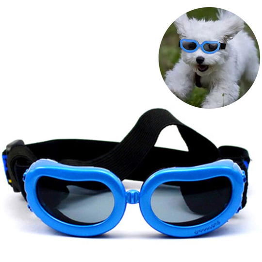 Dog Goggles Stylish Waterproof Anti-Ultraviolet Sunglasses for Doggie Puppy, blue