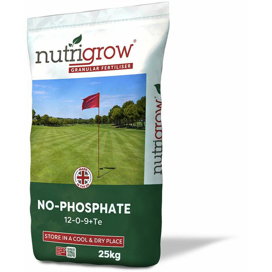 Nutrigrow - No-Phosphate Lawn & Turf Fertiliser 25kg 12-0-9+0.5Fe