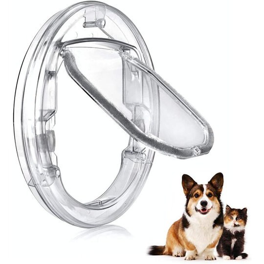 4 Way Locking Dog Flap Pet Door Cat Flap Door for Cats Dogs Pet for Windows Sliding Glass Doors for Pet Cats and Small Dogs