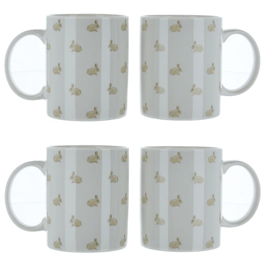 Rabbit Print Bone China Mug