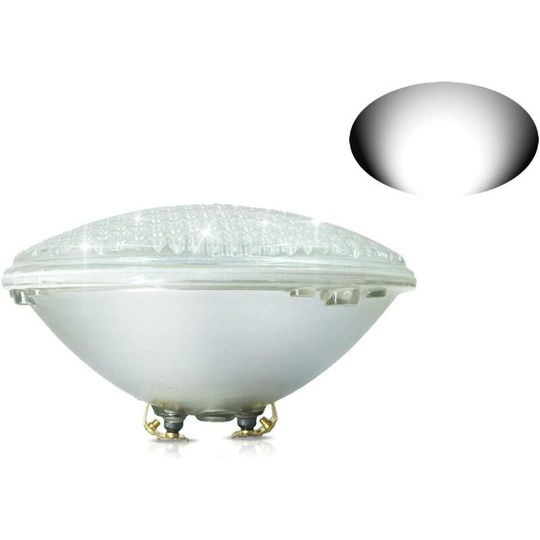 Bearsu - 18W White led Pool Light PAR56 12V dc / ac Light, Waterproof IP68 Underwater Lighting, Replace 150W Halogen Bulbs