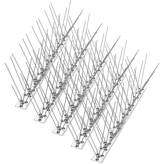 Garden Mile - 4x Wall or Fence Spikes, Bird Squirrel Intruder Repellent Deterrent, Shed Spikes Security Safety Weather Resistant Pest Control
