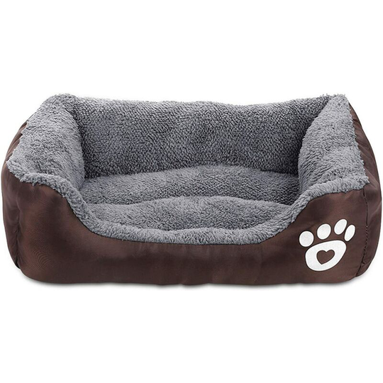 Bearsu - Dog Bed Super Soft Pet Sofa Cats Bed,Non Slip Bottom Pet Lounger,Self Warming and Breathable Pet Bed Premium Bedding (coffee)