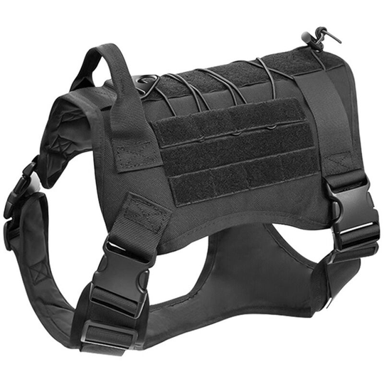 Readcly - Tactical Dog Harness No Pull, Reflective Military Dog Harness with Handle, Service Dog Vest for Training, Adjustable Pet Work Vest, Easy