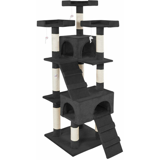 Cat tree scratching post Barney - cat scratching post, cat tower, scratching post - black - black