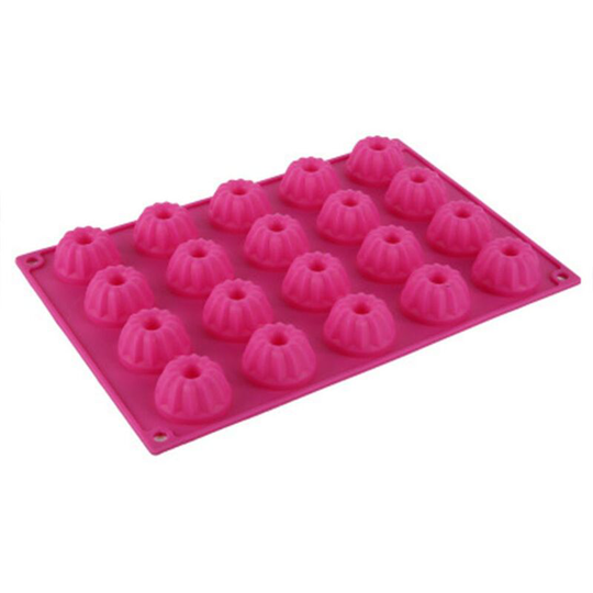 Mini Silicone 20-hole Flower-shaped Silicone Cake Mold - Aespa