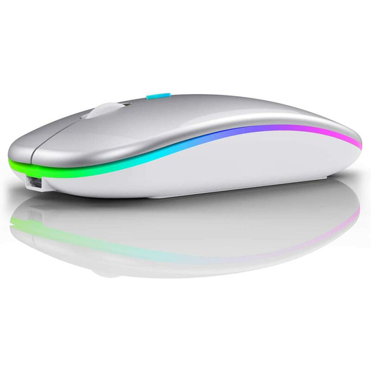 Bluetooth Mouse Wireless Mouse Slim 2.4G led Rechargeable Portable Optical
