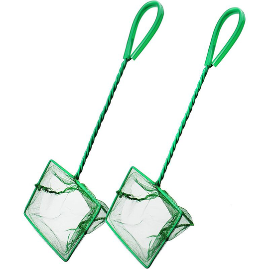 2 Pieces Fish Tank Fish Net, Fishing Net with Handle Small Fish Tank Fish Net
