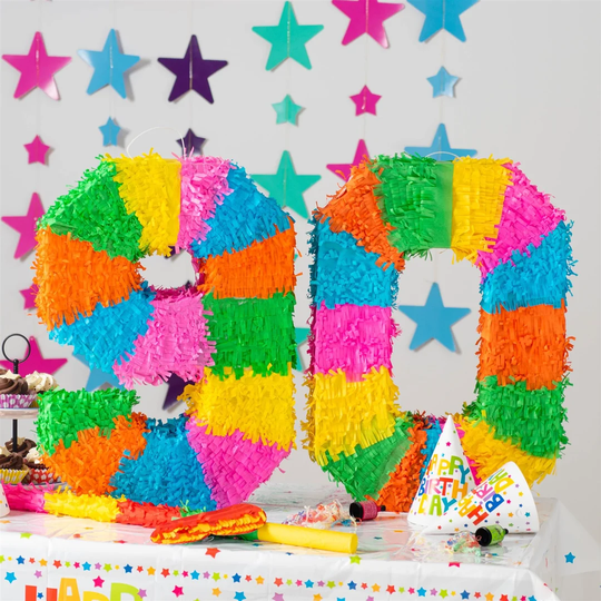 4 Piece 90Th Pinata Set