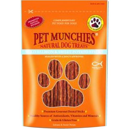 Pet Munchies - Wild Salmon & Sweet Potato Dog Treat Sticks (720g) (May Vary) - May Vary