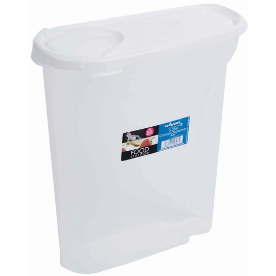 Cereal Dispenser Food Storage (5L) (White) - White - Wham