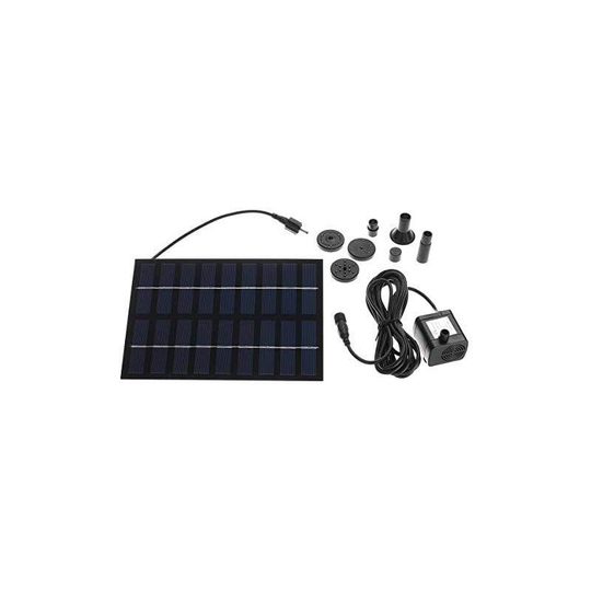 Solar Fountain Pump - Pond Pump with Solar Panel Water Play Pump 7V 1.2W 200L / h