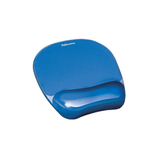 Crystal Gel Mouse Pad Wrist Rest Blue - Blue - Fellowes