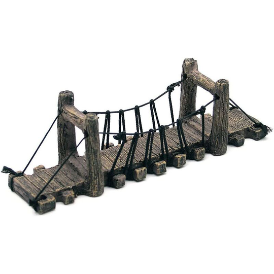 Osqi - Aquarium Fish tank Landscape decoration Bridge Aquarium equipment accessories Fish and shrimp resin bridge Resin rope bridge Climbing Turtle