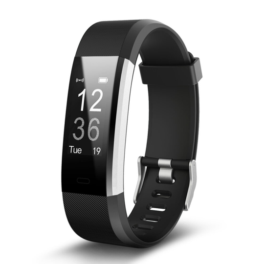 (Black) ID115 Fitness Tracker