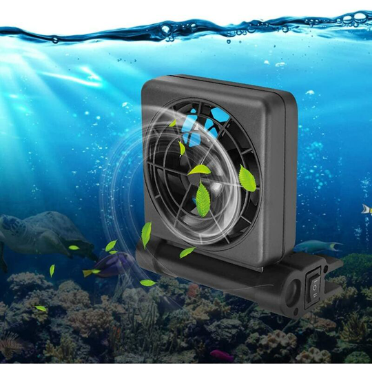 Osqi - Fish Tank Fan Mini Single Head Adjustable Aquarium Cooling Fan for Aquarium Hanging Chiller 100-240V(EU Regulation)