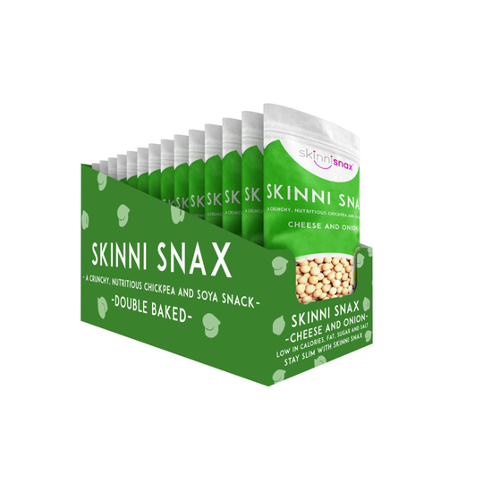 (Healthy Snacks: Cheese & Onion, Skinni Snax) 14pk Skinni Snax Healthy Chickpea Snacks