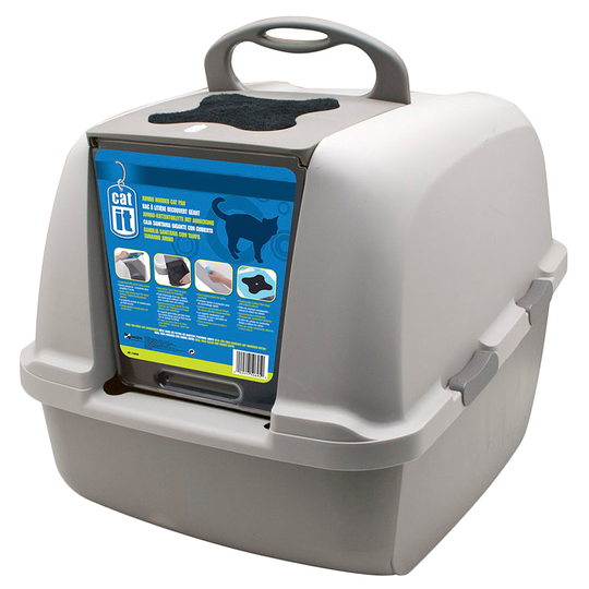 Catit Jumbo Litter Box - Warm Grey