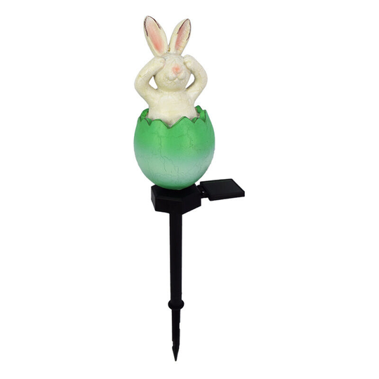 Resin Rabbit, Green 1 Pack Solar Outdoor Garden Light Lawn Waterproof Plug Light Villa Garden Decoration Landscape Light