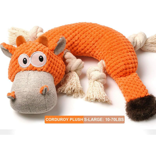 Plush Dog Toys | Squeaky Dog Chew Toys for Aggressive Chewers Stuffed Dog Toys for Small Medium Large Dogs, Puppy Toys Durable Tough Rope Toys