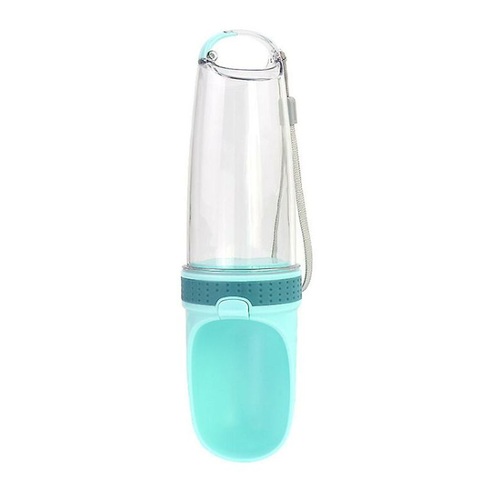 Pet Outdoor Water Cup Walking Cup Dog Drinker One-click Water, Green, 27*7cm - Thsinde
