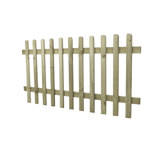 This 6' x 3' (1.83m x 0.90m) Picket Fence Panel