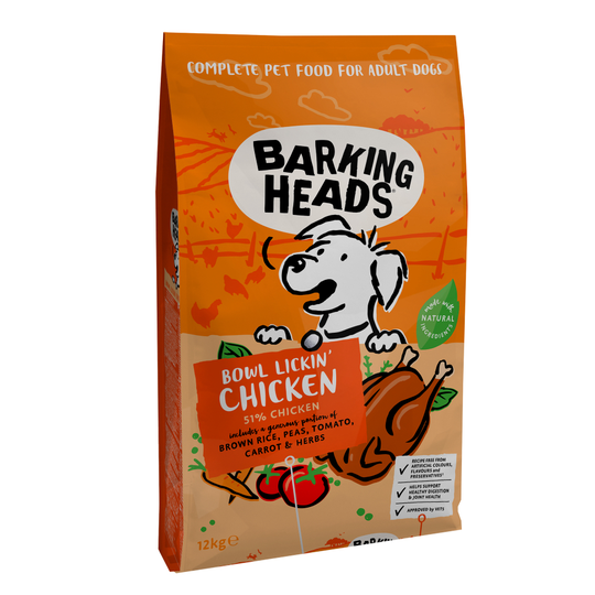 Barking Heads Dry Food Economy Pack 2 x 12kg - Bowl Lickin' Chicken