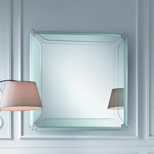 Burritt Square Glass Frame Mirror