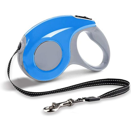 Retractable Dog Leashes,Telescopic Traction Rope, Suitable for Small and Medium Dogs 5M, Maximum 15kg (Blue)
