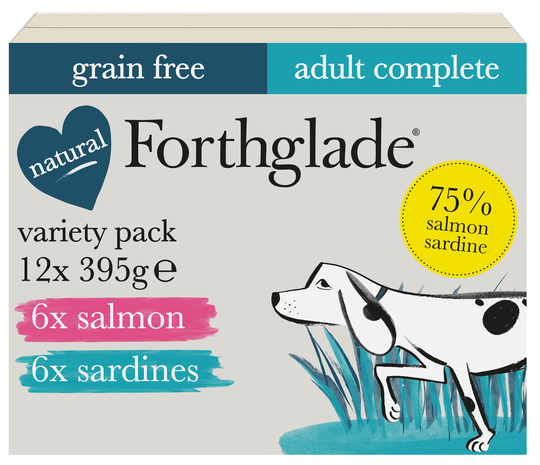 Forthglade Complete Meal Grain-Free Adult Dog - Fish Case - Saver Pack: 36 x 395g
