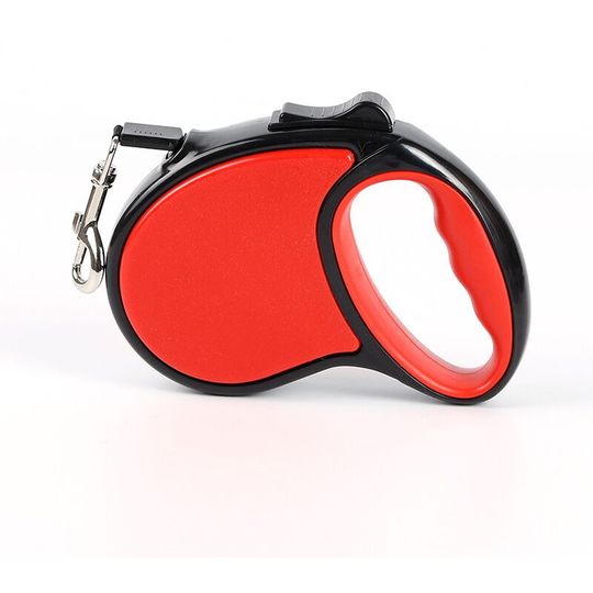 Leash, Automatic Retractable Puller, Portable Dog Leash, Pet Accessories (Red, 5m)