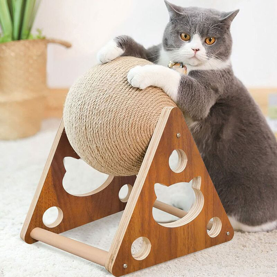Cat scratching toy, natural sisal cat scratching ball, cat scratching toy with ball