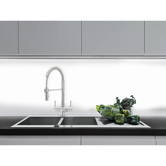 Benji Pull Out Twin Lever Monobloc Tap