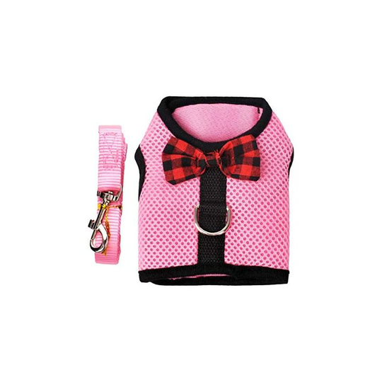 Rabbit Harness Pet Jacket Strap Pink S