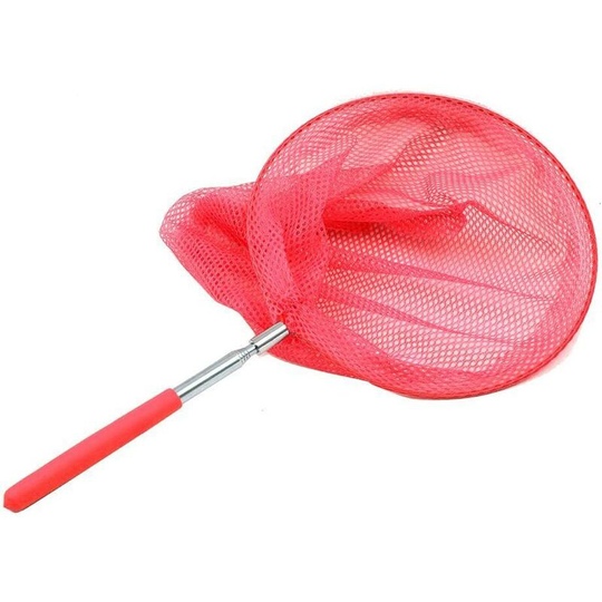 Telescopic aquarium, fish, kids, telescopic, stable, butterfly, insect, small fishing toy (red)
