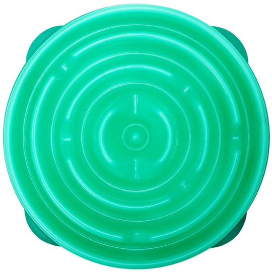 Slow Feeder for Dogs Slo Bowl Drop Teal 1578 Outward Hound Green