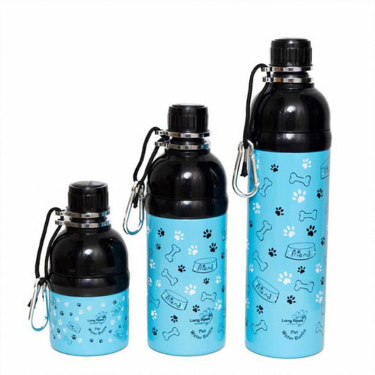 Lick 'n Flow Pet Water Bottle Navy Friend 750ml