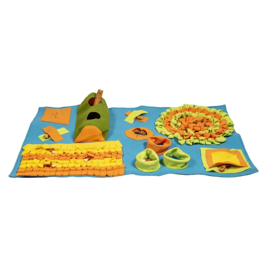 Whitney Mat in Blue/Orange/Green