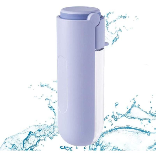 Devenirriche - 420ml Portable Dog Water Bottle, Waterproof Pet Rotary Sink Dog Water Bottle, Portable Water Dispenser Cat Water Bottle Lightweight
