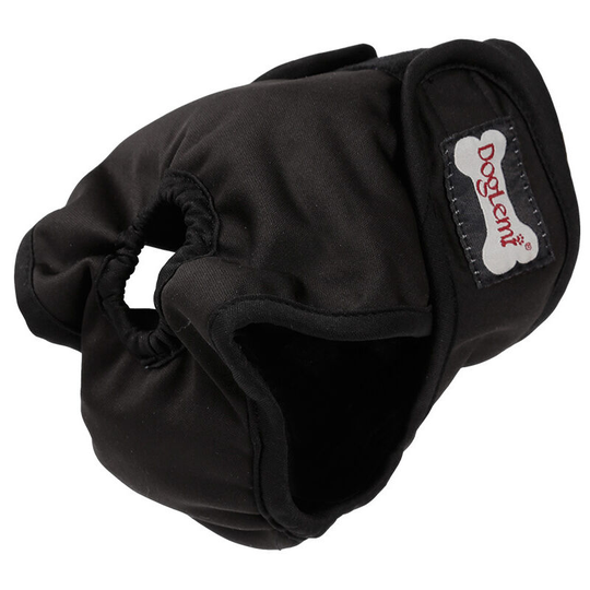 Washable Female Dog Diapers Reusable Puppy Leakproof Physiological Nappies Pant for Female Dogs(1-Pack) (xs black)